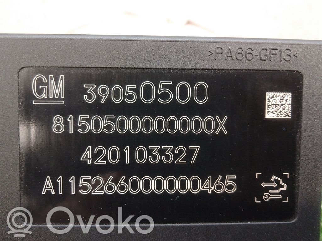 Opel Astra K Other control units/modules 