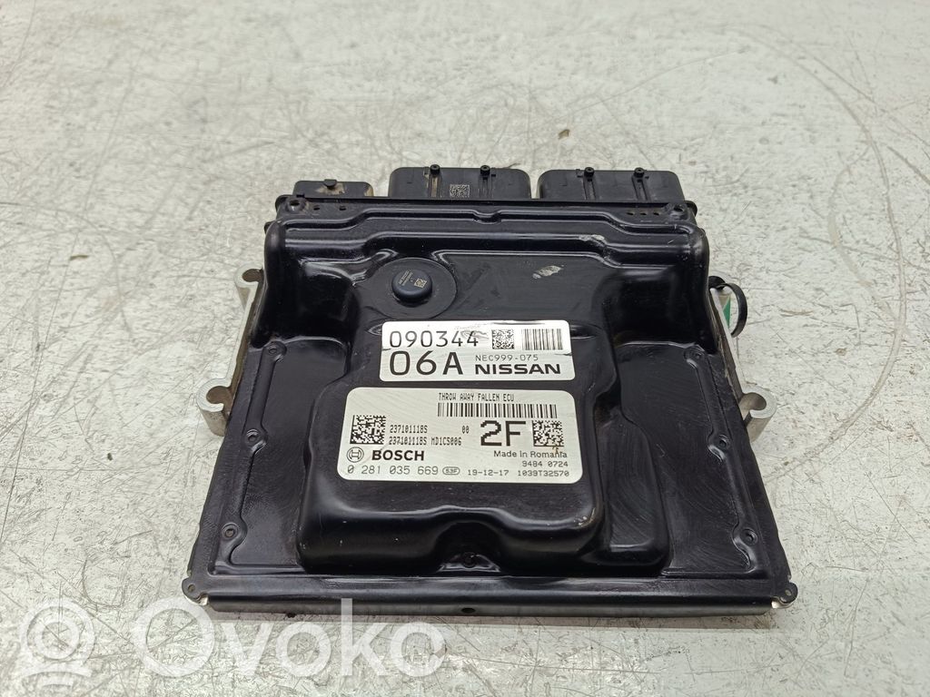 Nissan Qashqai Engine control unit/module 