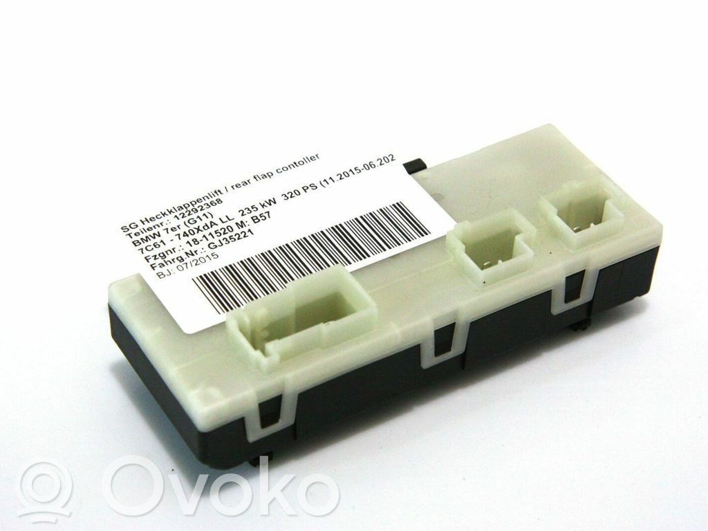BMW 5 G30 G31 G38 Sterownik / Moduł elektrycznej klapy tylnej / bagażnika 