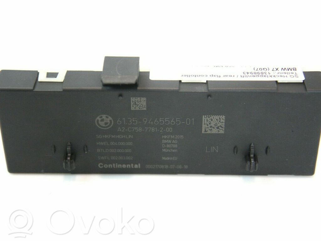 BMW X5M G05 F95 Tailgate/trunk control unit/module 