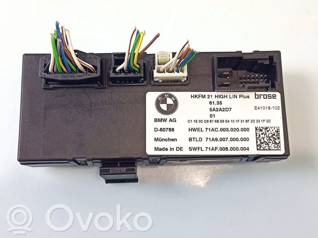 Tailgate/trunk control unit/module   61355A2A2D7,5A2A2D7,5A2A2D7,5A19DB4,61355A19DB4