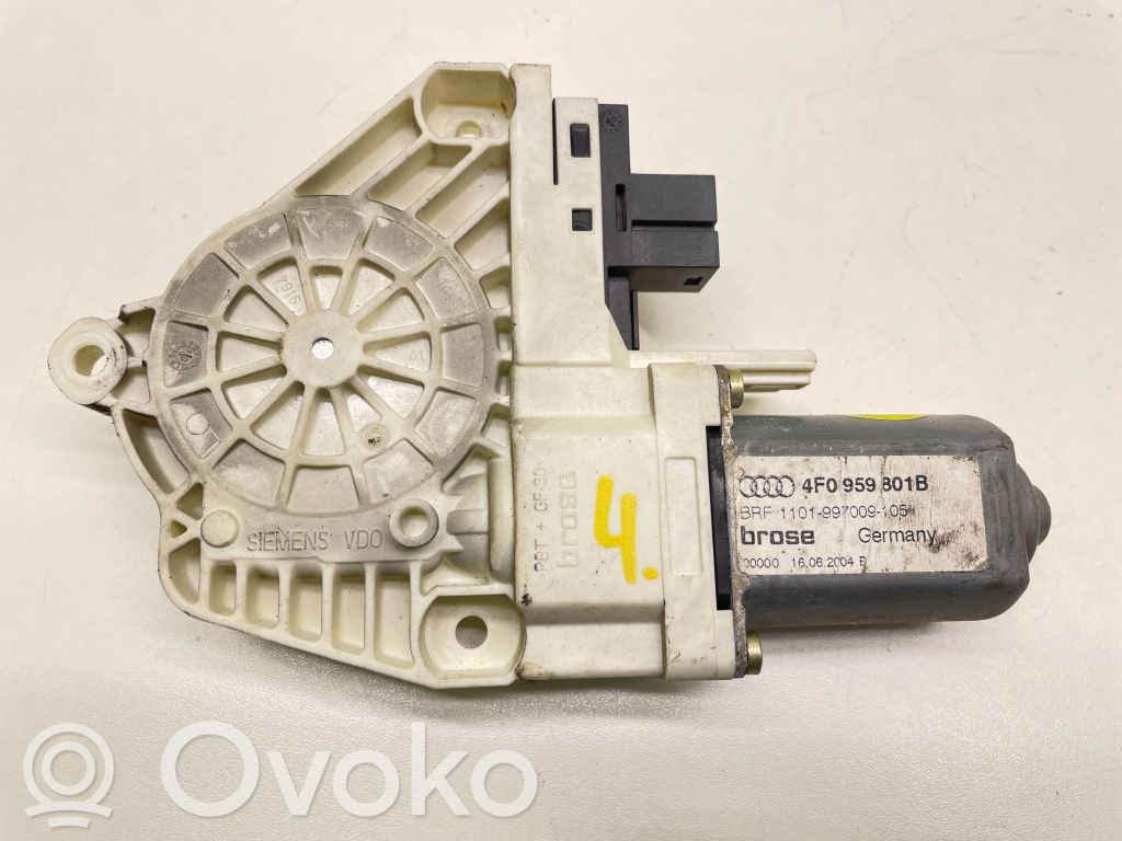 Audi A6 S6 C6 4F Silnik regulatora szyby drzwi przednich 