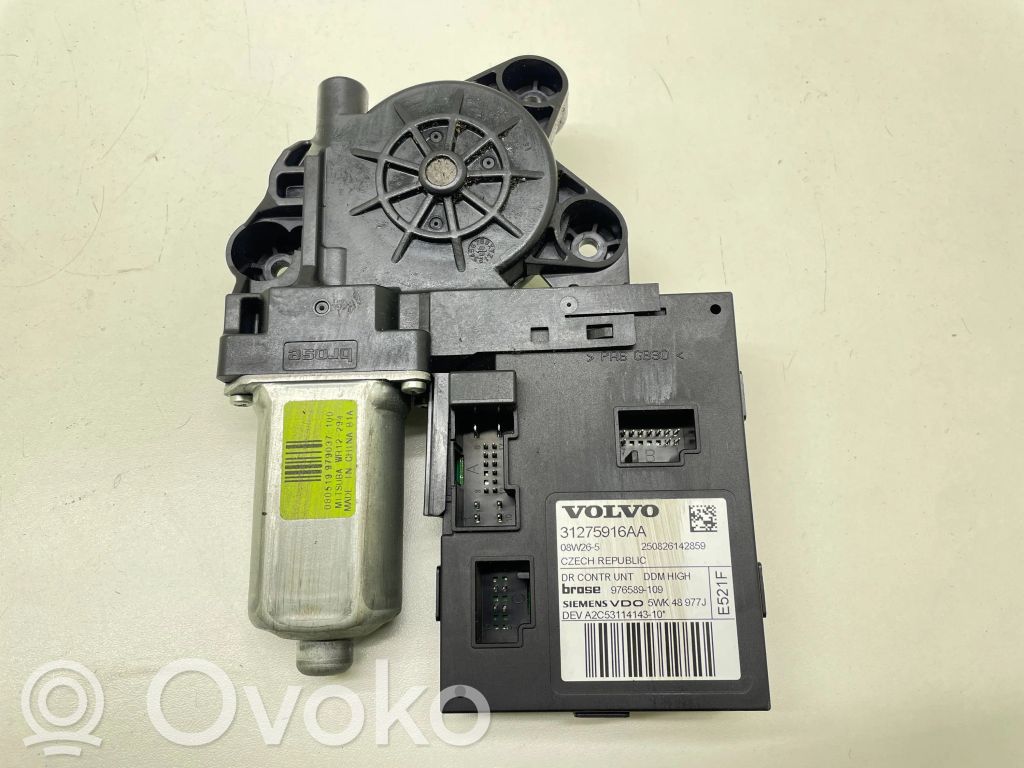 Volvo V50 Front door window regulator motor 