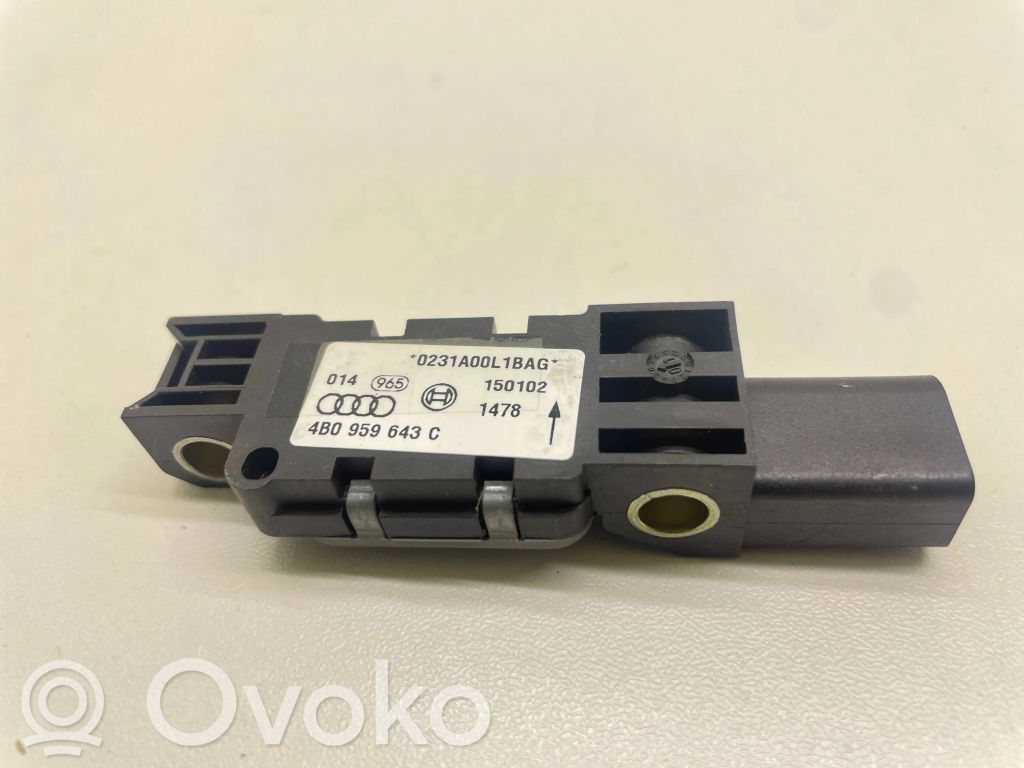 Audi A6 S6 C5 4B Senzor impact/declanșare airbag 