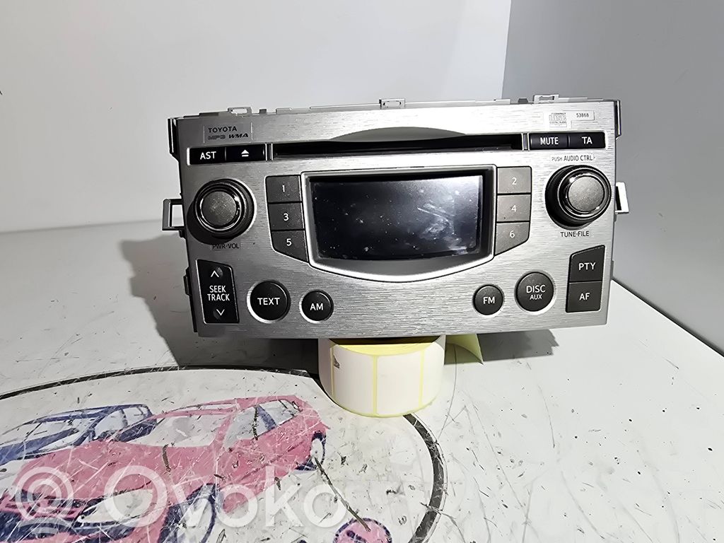 Toyota Verso Radio/CD/DVD/GPS head unit 