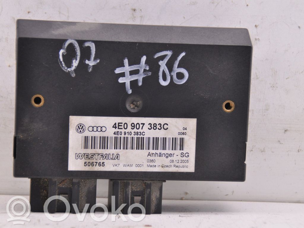 Audi Q7 4L Tow bar trailer control unit/module 