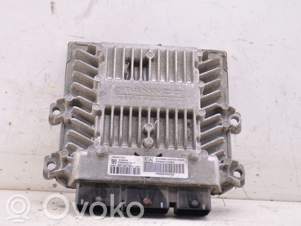 Engine control unit/module   SW9665100380,5WS40615CT