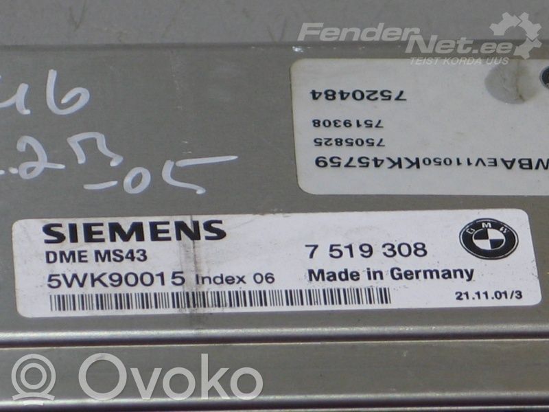 BMW 3 E46 Engine control unit/module ECU 