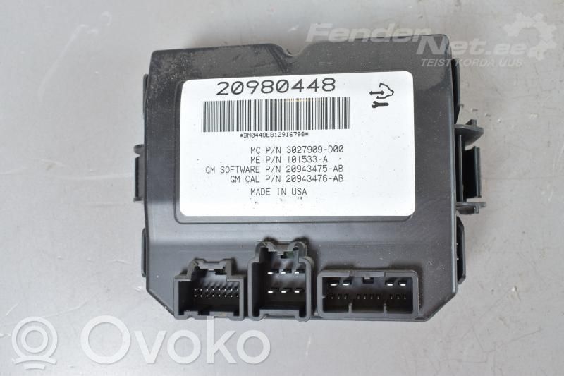 Opel Insignia A Tailgate/trunk control unit/module 