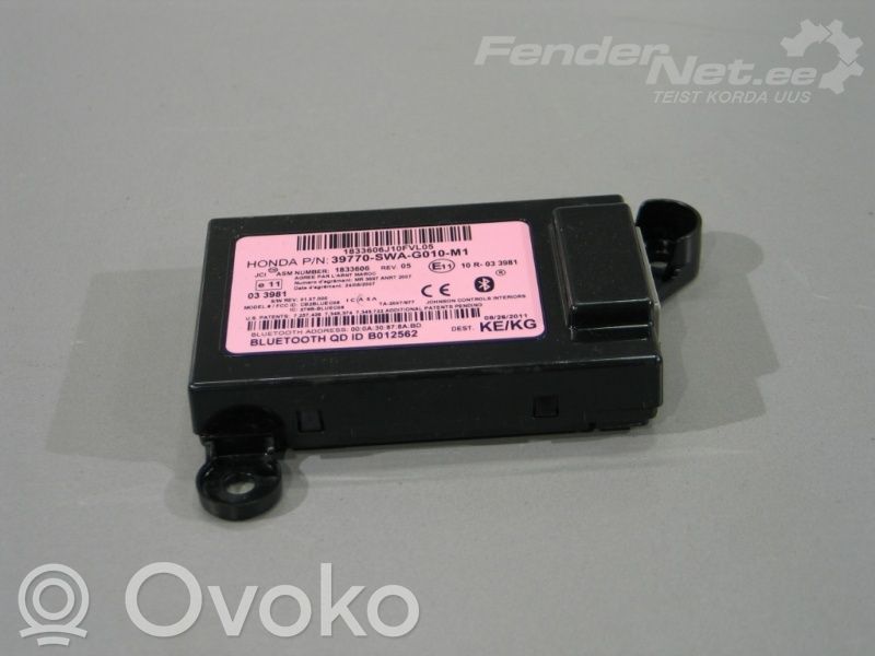 Unidad de control/módulo de bluetooth   39770SWAG010M10,39770SWAG010