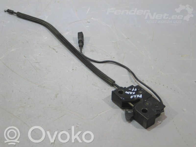 Volkswagen Polo V 6R Rygiel / Zaczep zamka pokrywy przedniej / maski silnika 