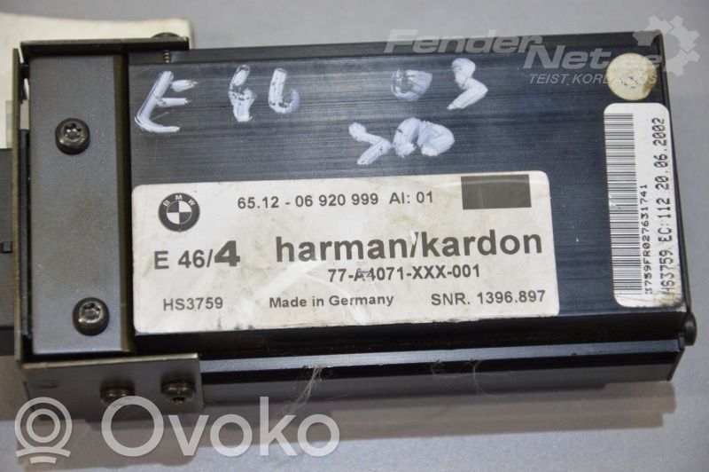 BMW 3 E46 Garso stiprintuvas 