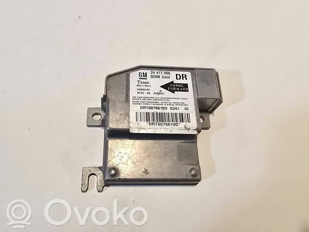Opel Corsa C Airbag control unit/module 