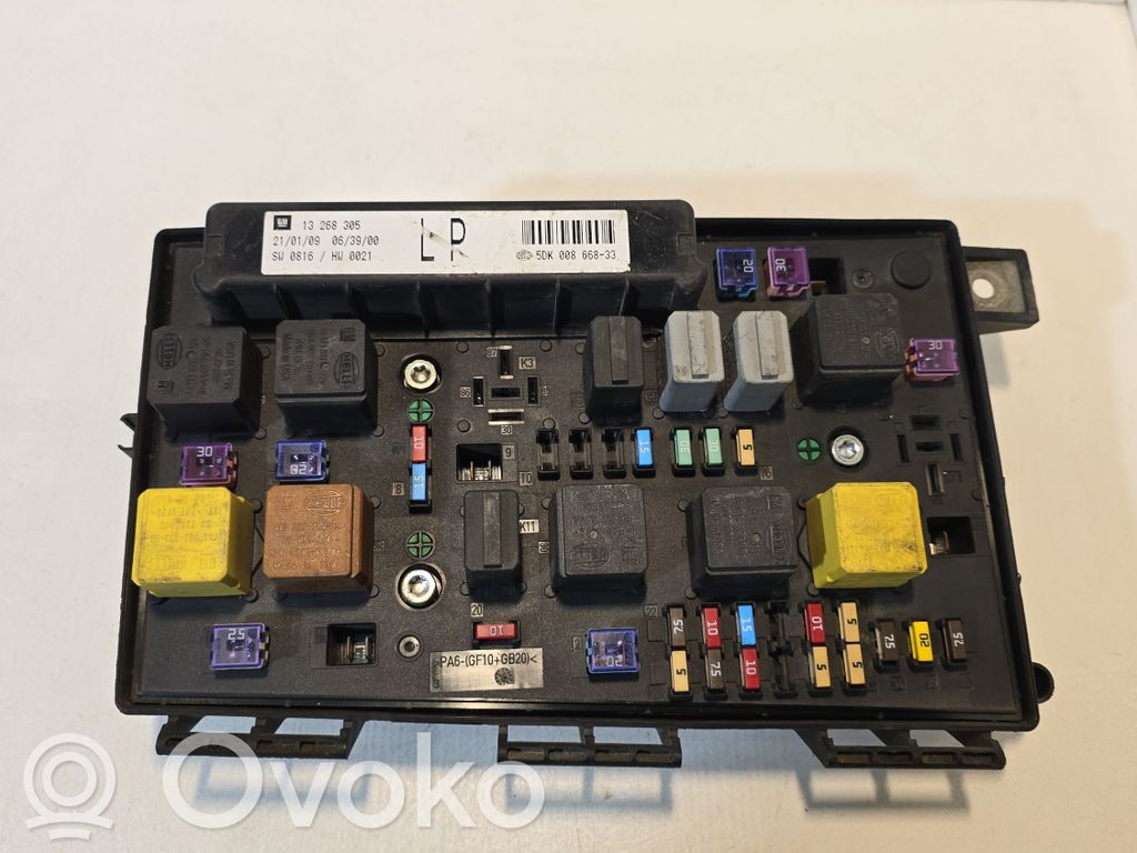 Módulo de fusible   13268305,5DK00866833