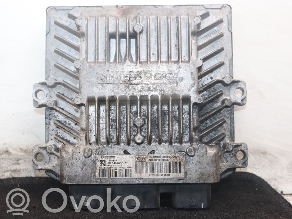 Unidad de control/módulo del motor   5WS40285CT,HW9653451880