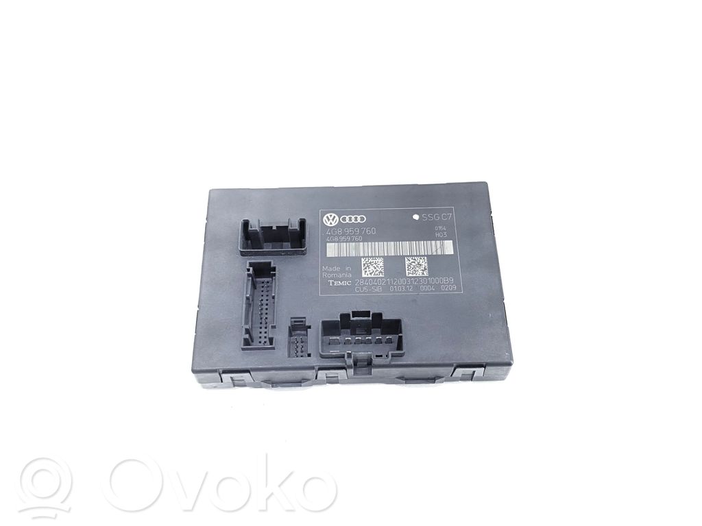 Audi A6 S6 C7 4G Module de commande de siège 