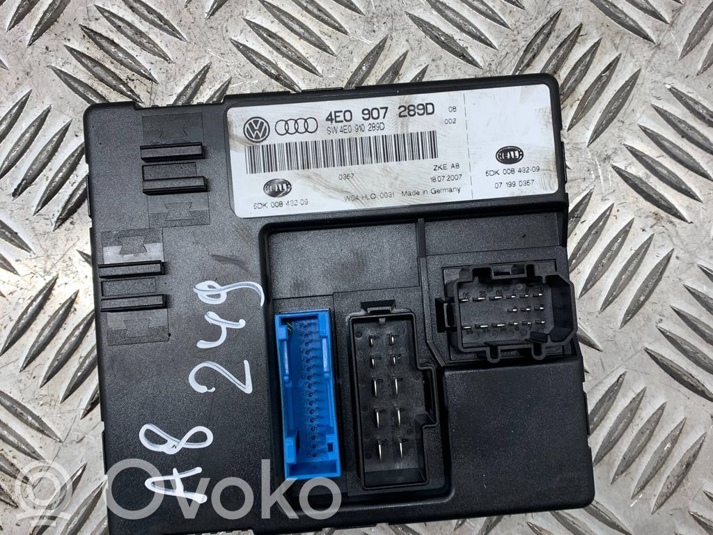 Audi A8 S8 D3 4E Comfort/convenience module 