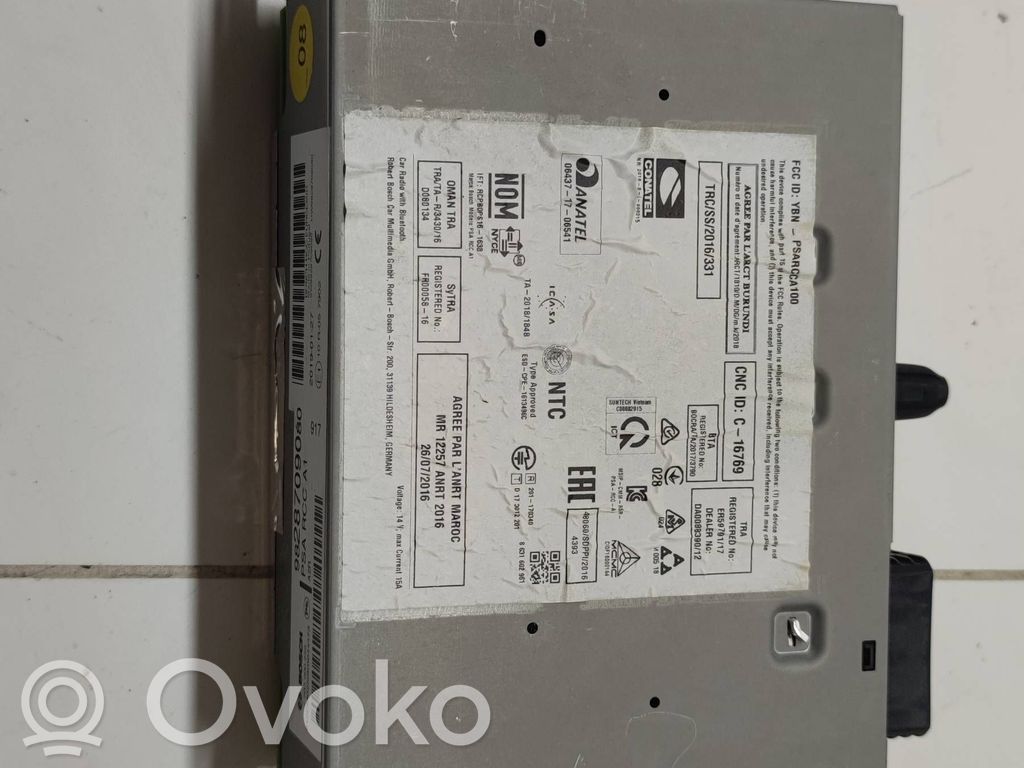Citroen C3 Unitate principală radio/CD/DVD/GPS 
