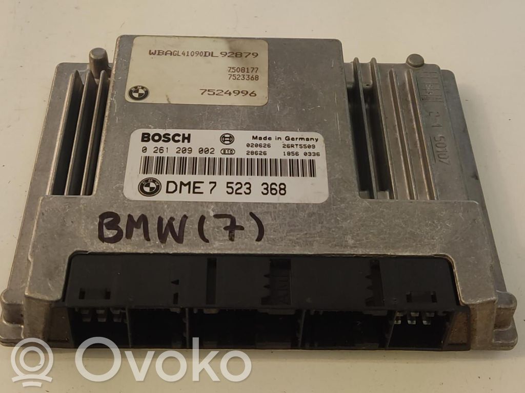 Unidad de control/módulo del motor   DME7523368,236738