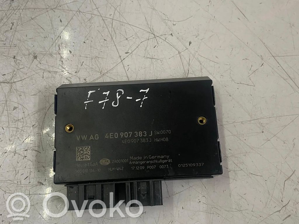 Audi Q7 4L Tow bar trailer control unit/module 