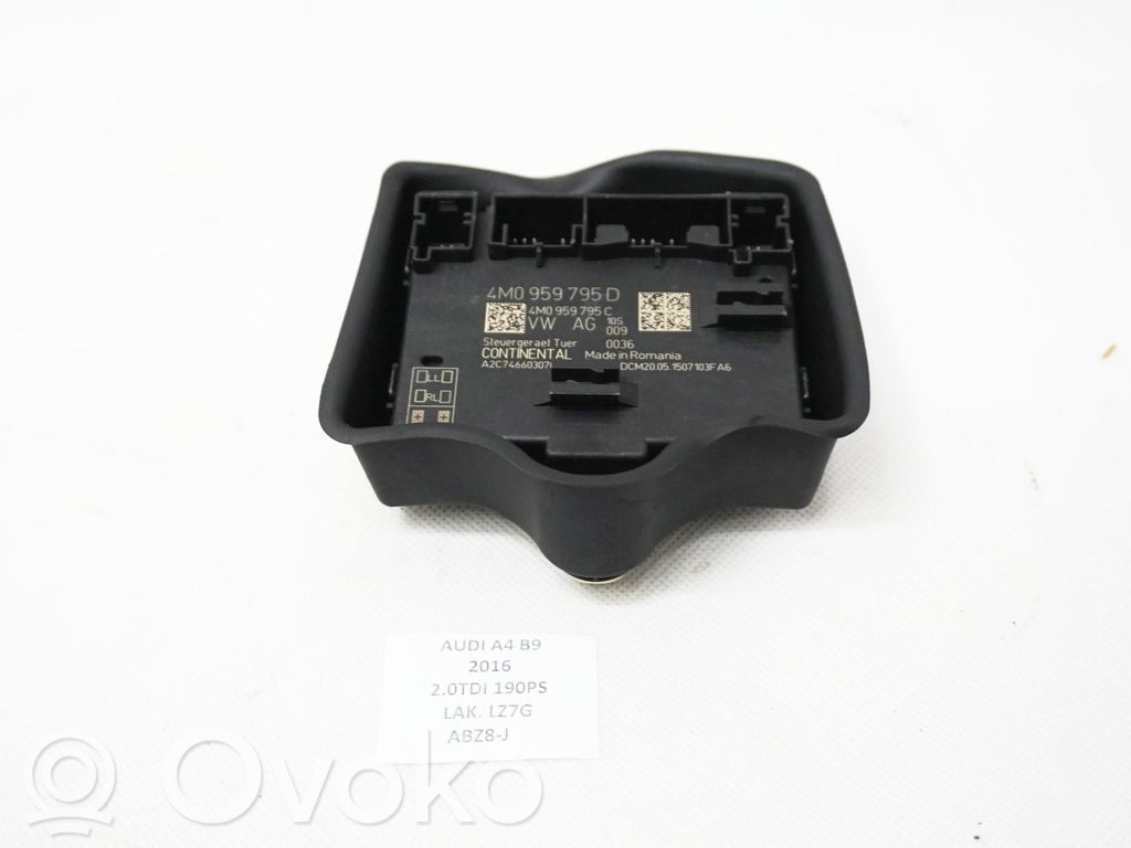 Audi A4 S4 B9 8W Door control unit/module 