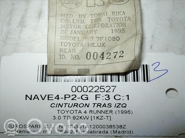 Toyota 4 Runner N120 N130 Centură spate 