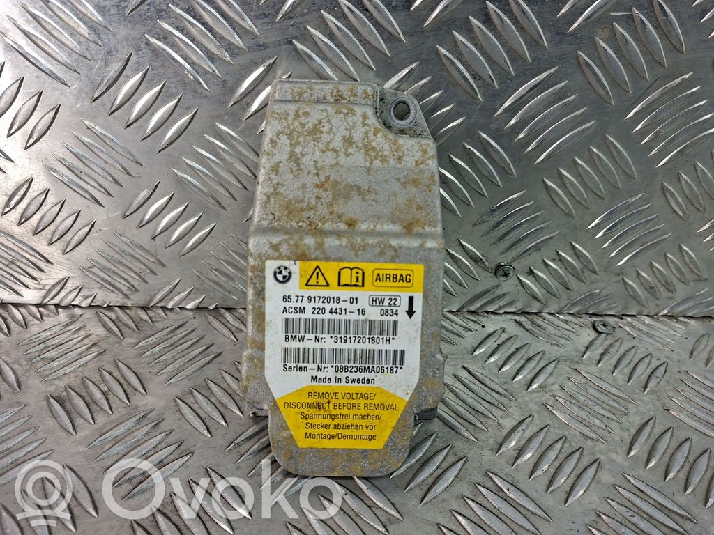 Module de contrôle airbag   9172018,220443116,31917201801H