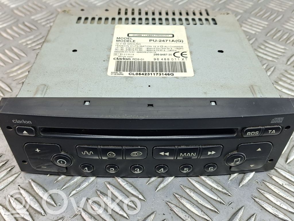 Citroen C3 Radio/CD/DVD/GPS head unit 