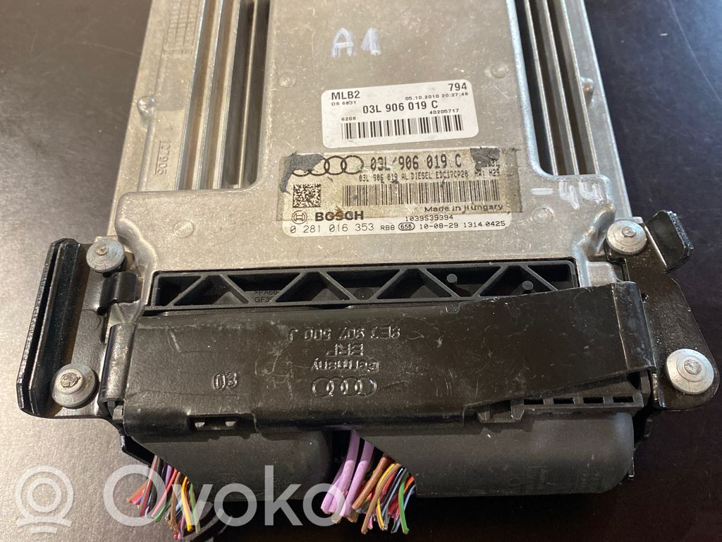 Engine control unit/module   03L906019C,0281016353