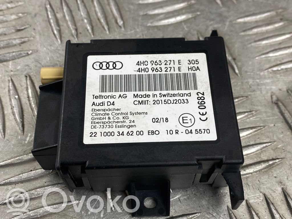 Auxiliary heating control unit/module   4H0963271E