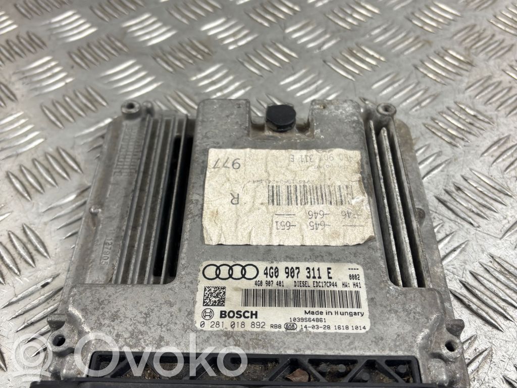 Engine control unit/module   4G0907311E