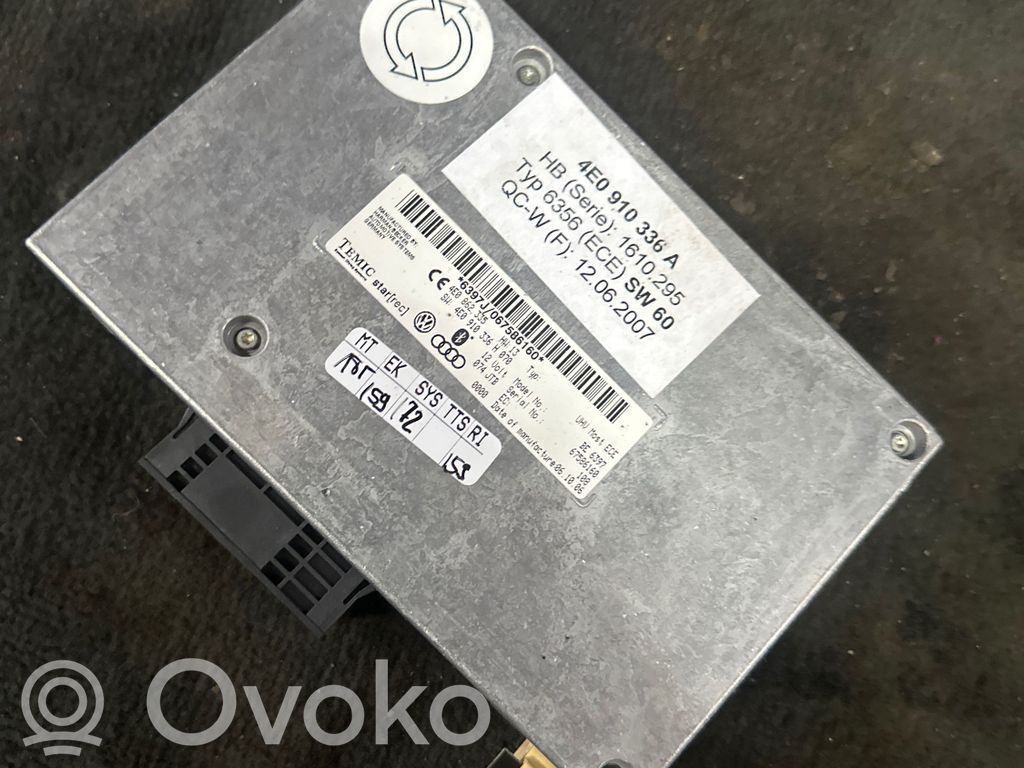 Audi A6 S6 C6 4F Unidad de control/módulo de bluetooth 