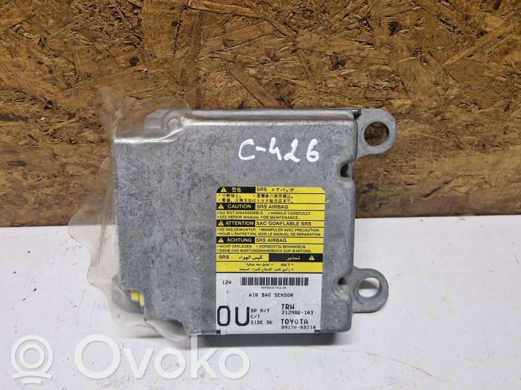 Toyota Yaris Airbag control unit/module 