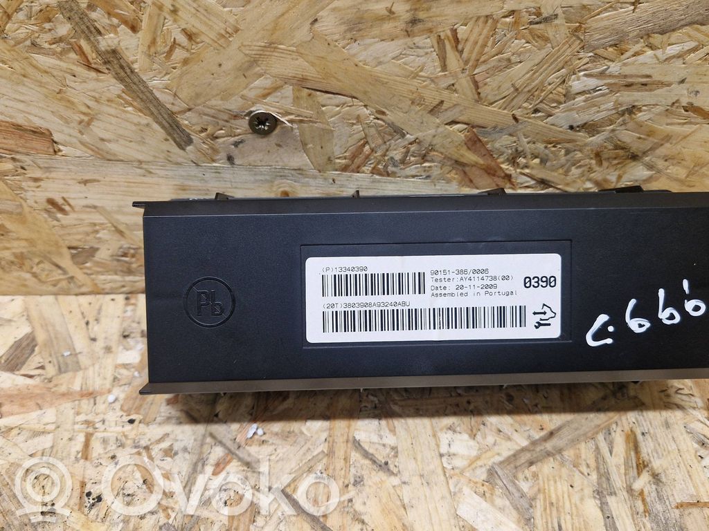 Opel Astra J Gaisa kondicioniera / klimata kontroles / salona apsildes vadības bloks (salonā) 