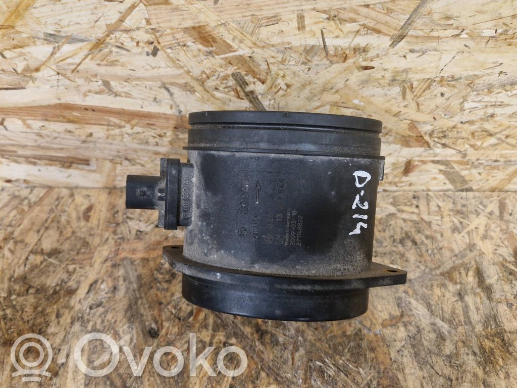Opel Insignia A Przepływomierz masowy powietrza MAF 