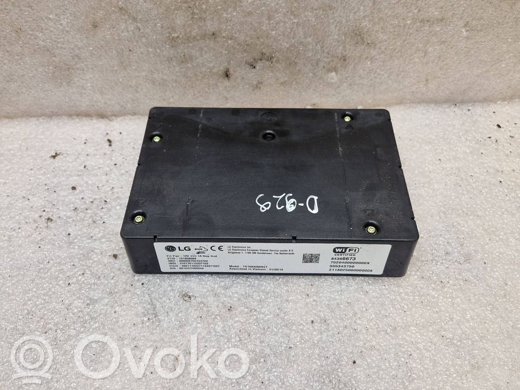 Opel Zafira C GPS navigation control unit/module 