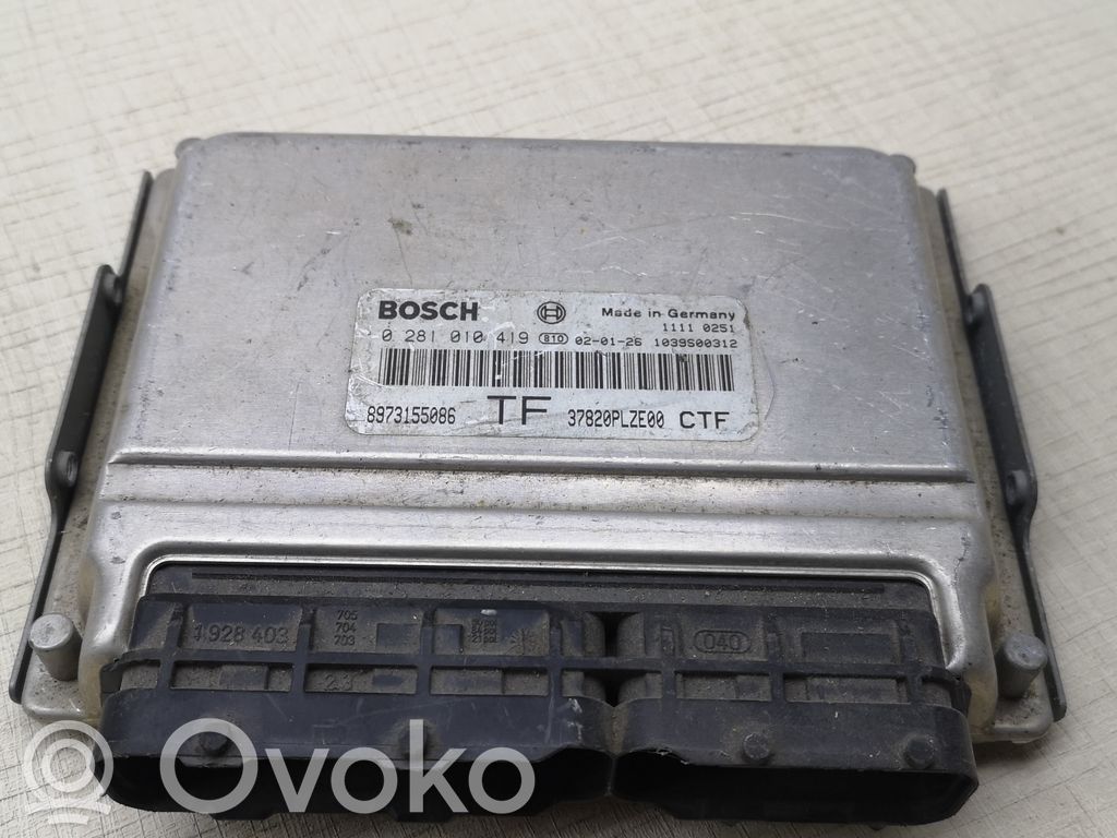 Honda Civic Engine control unit/module 