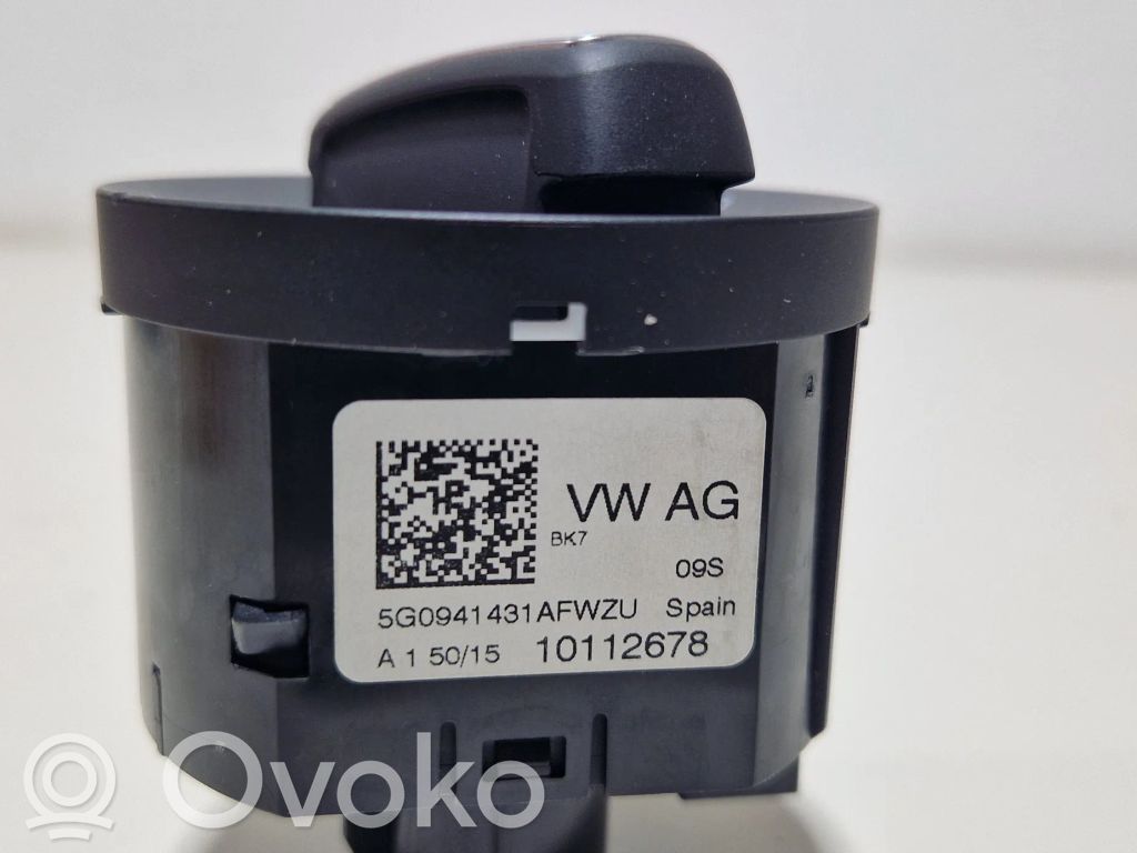 Volkswagen Polo V 6R Panel lighting control switch 