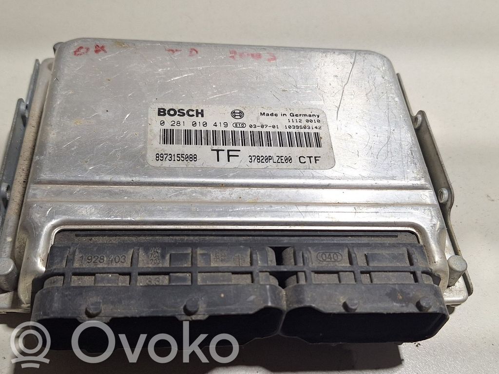 Honda Civic Unidad de control/módulo del motor 