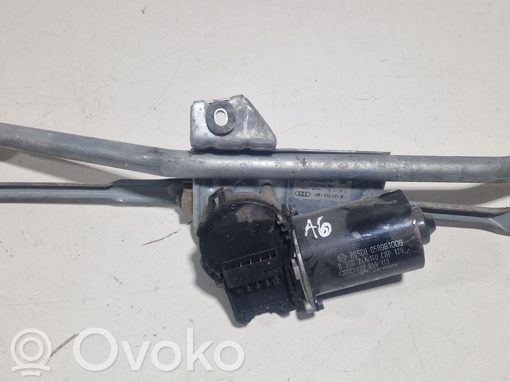 Audi A6 S6 C5 4B Etupyyhkimen vivusto ja moottori 