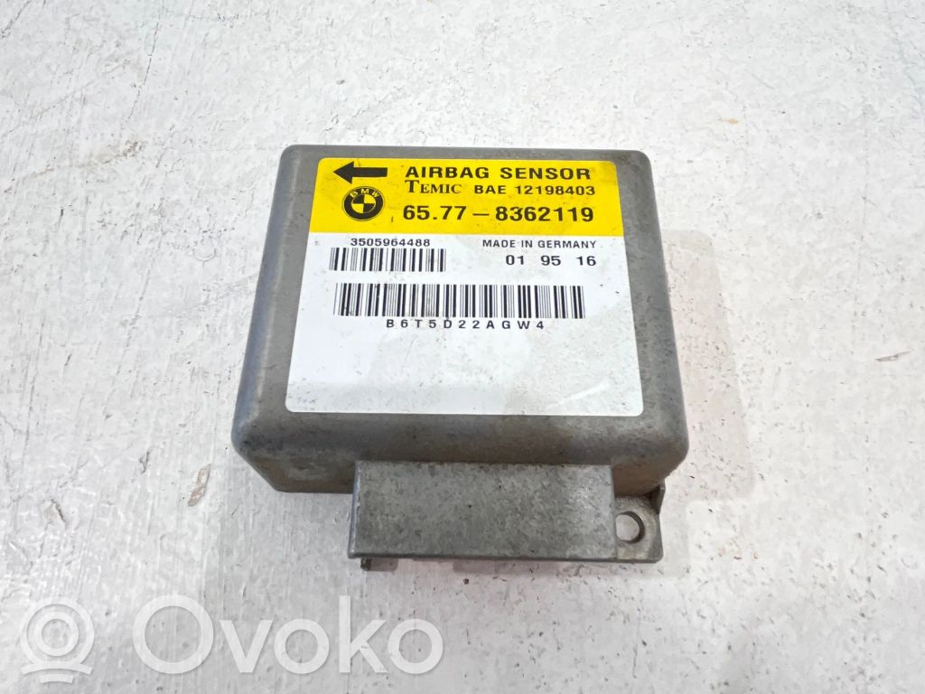 Airbag control unit/module   65778362119,12198403,3505964488,65778367035