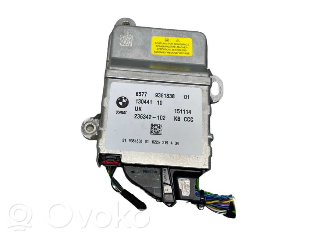 BMW i3 Airbag control unit/module 