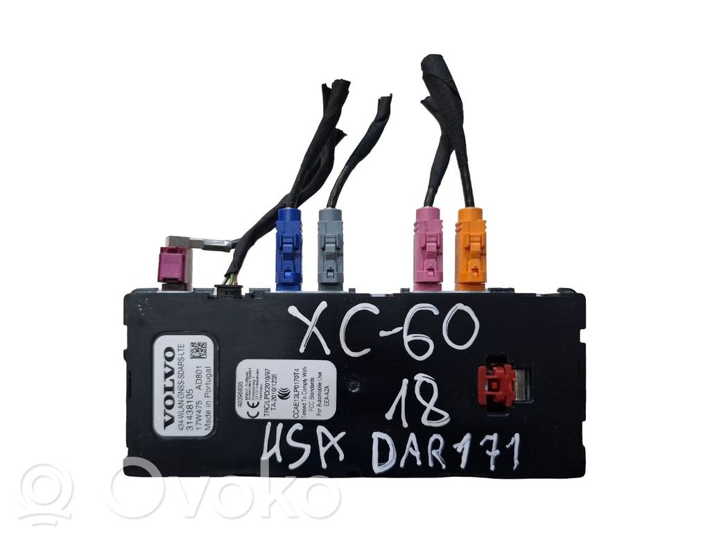 Volvo XC60 GPS-pystyantenni 