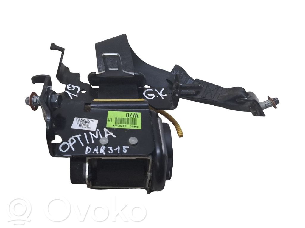KIA Optima Rear seatbelt 