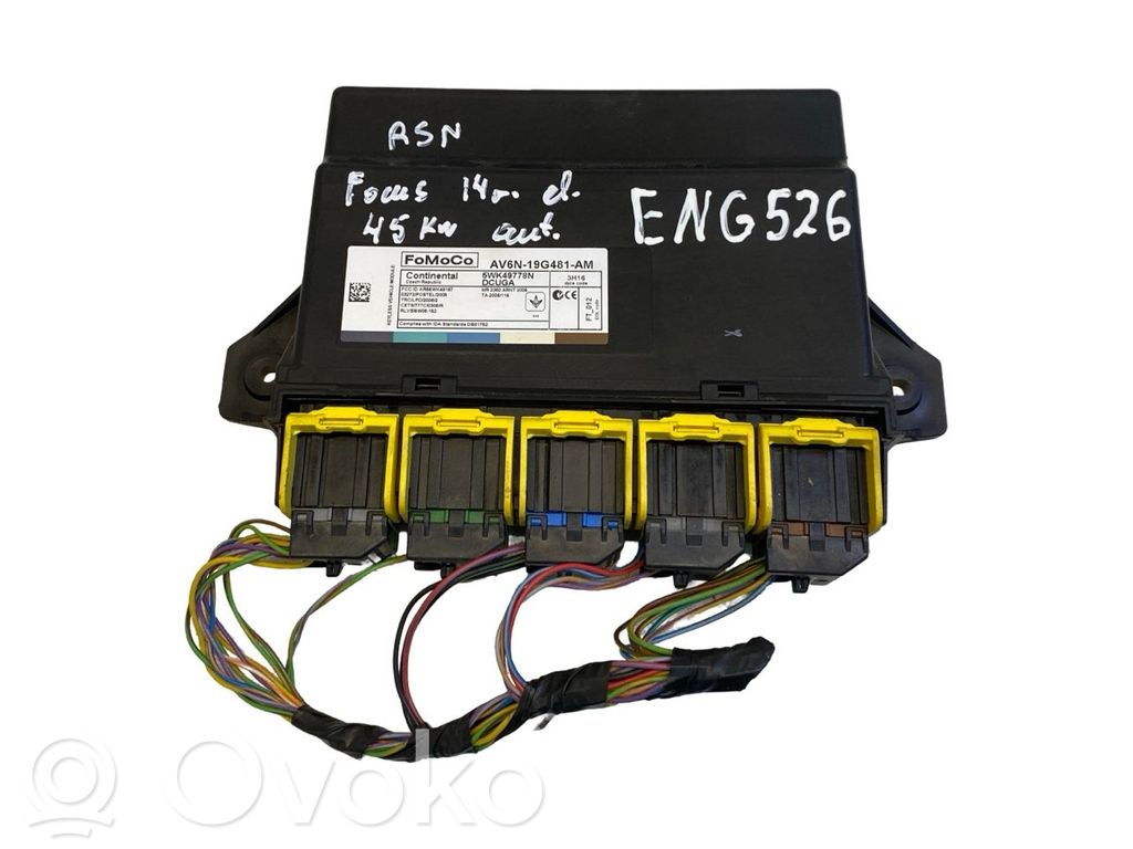 Module confort   AV6N19G481AM,5WK49778N