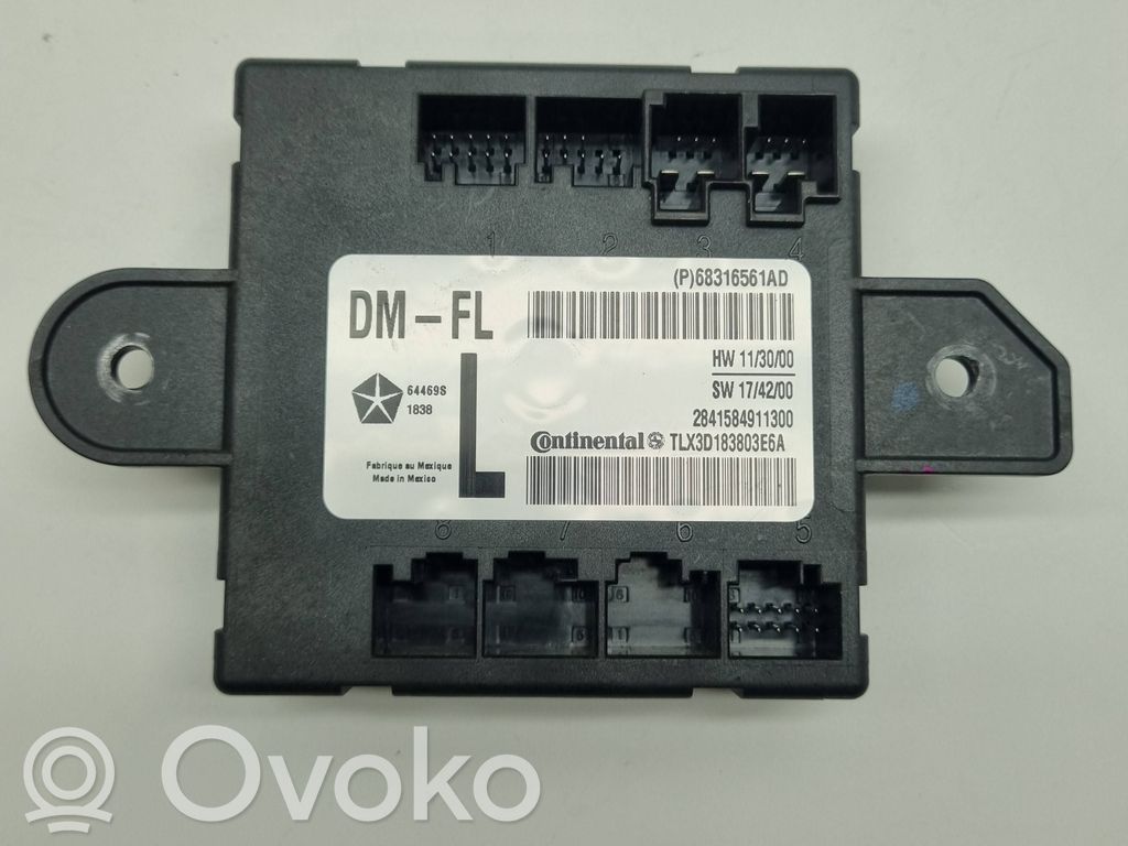 Unité de commande module de porte   68316561AD,2841584911300,TLX3D183803E6A,68316561
