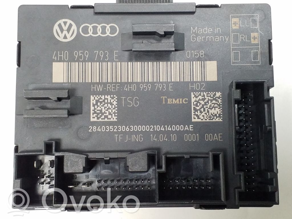 Audi A8 S8 D4 4H Door control unit/module 