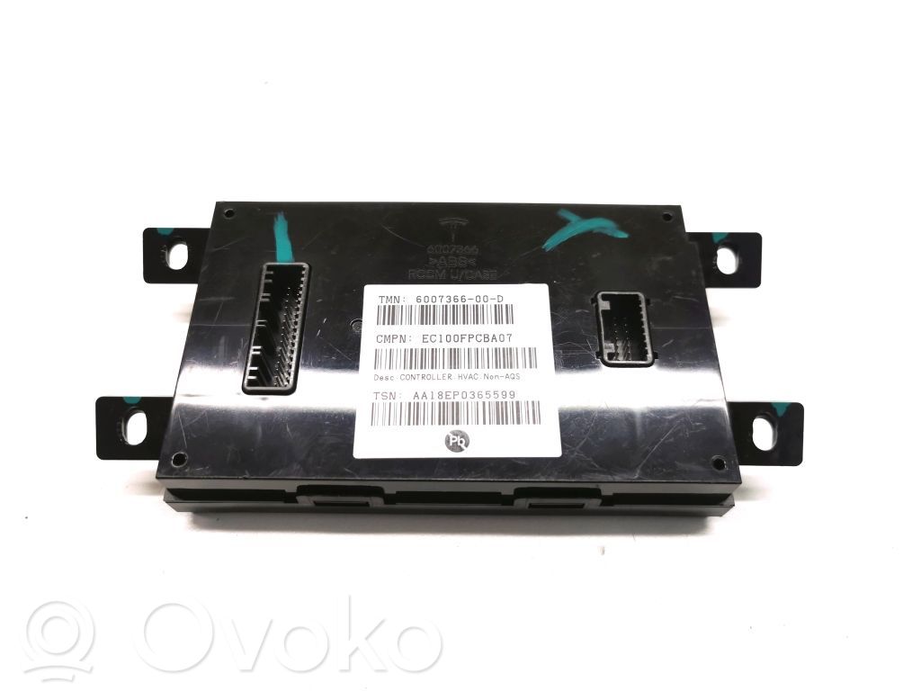 Tesla Model S Air conditioning/heating control unit 