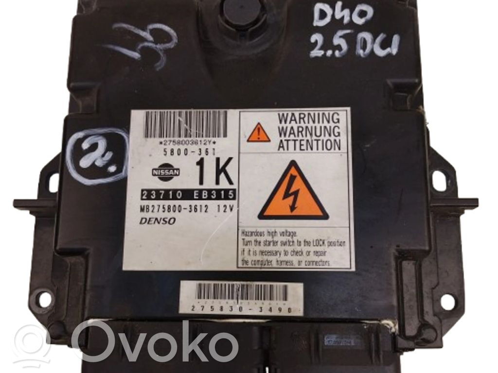 Nissan Navara D40 Engine control unit/module ECU 