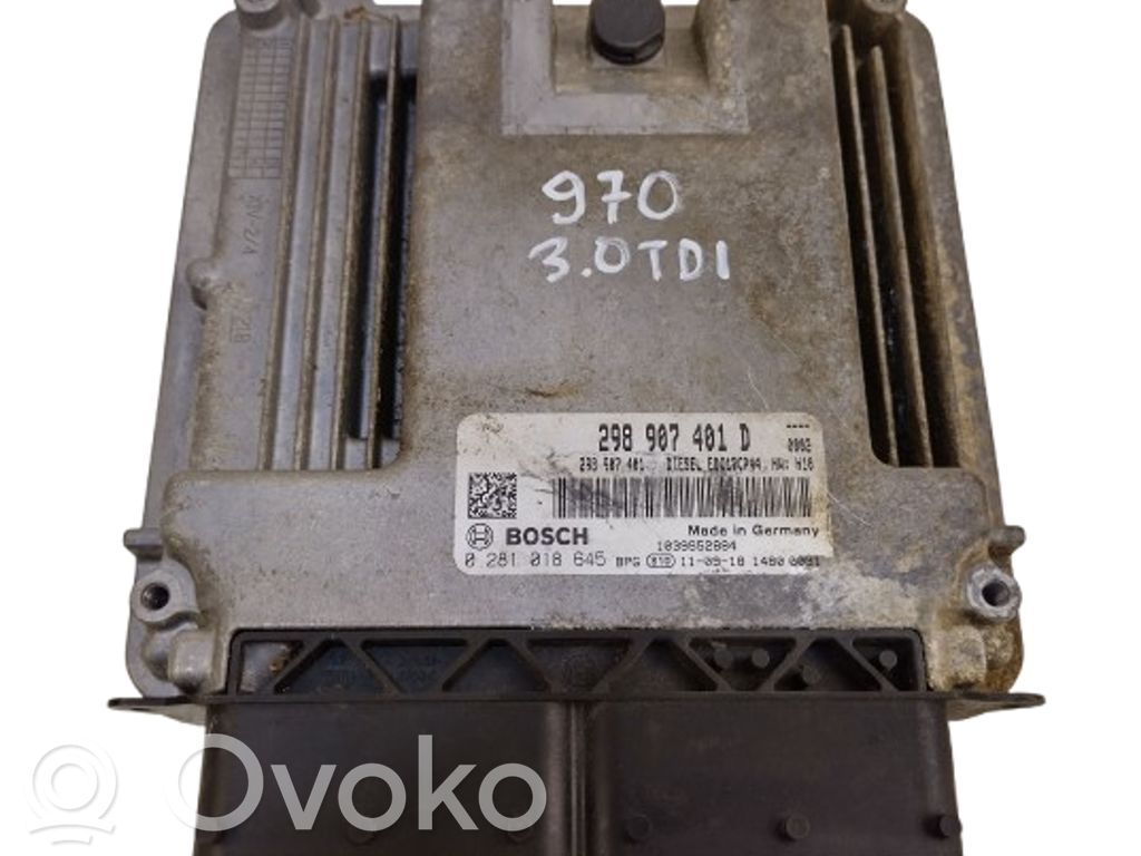 Engine control unit/module ECU   298907401D,0281018645